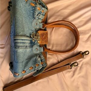 Hand & Heart denim purse